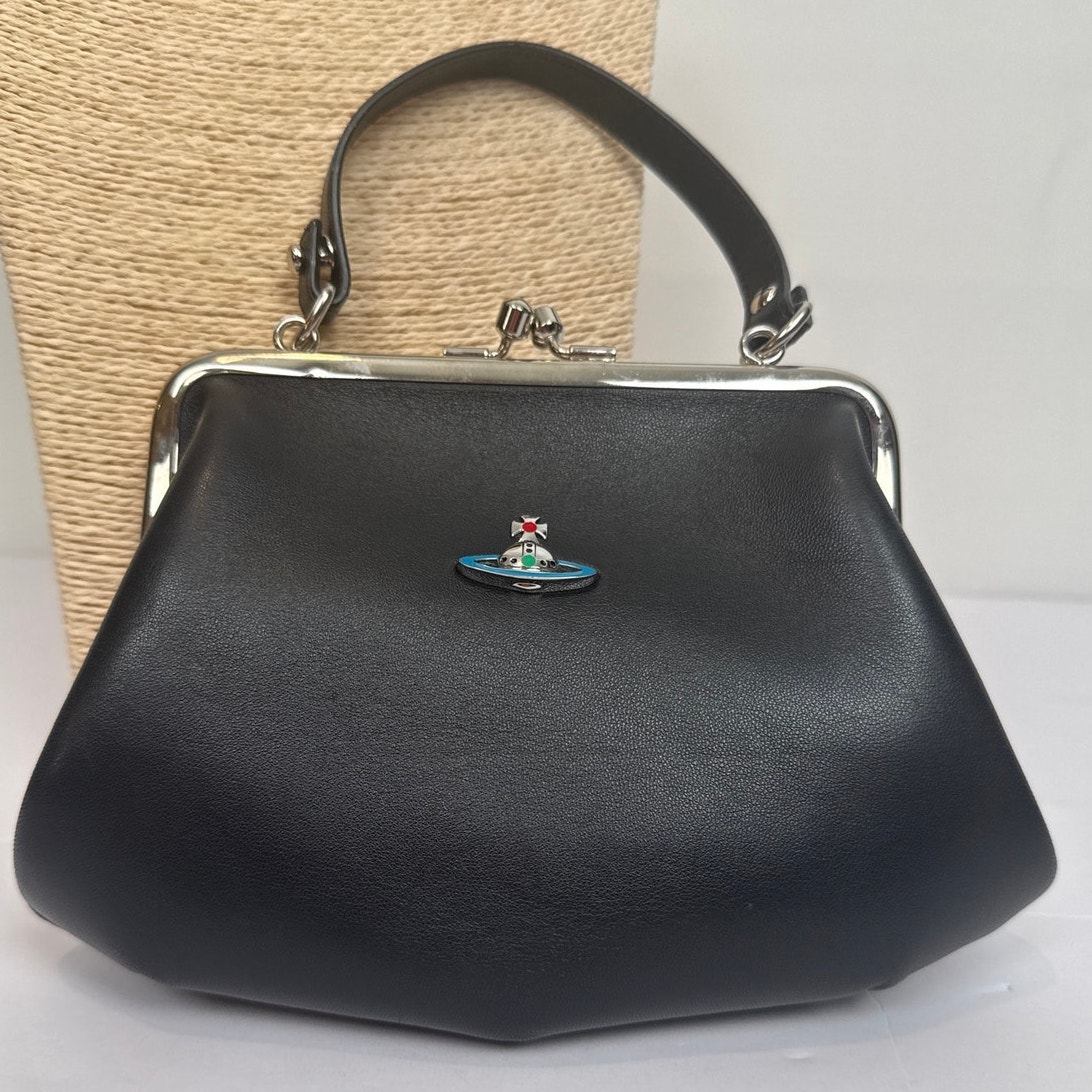 Vivienne Westwood Granny Frame Leather Bag Orb